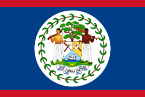 Pasfoto eisen Belize vlag ASA FOTO Amsterdam