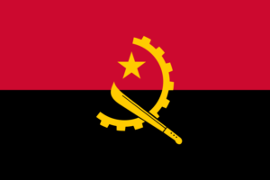 Pasfoto eisen Angola vlag ASA FOTO Amsterdam