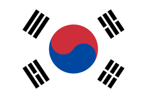 Pasfoto eisen Zuid-Korea vlag ASA FOTO Amsterdam